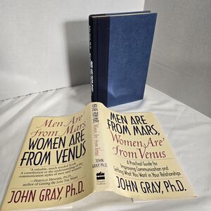 Men Are From Mars Women Are From Venus John Gray Hardcover/DJ 1st Edition 1992